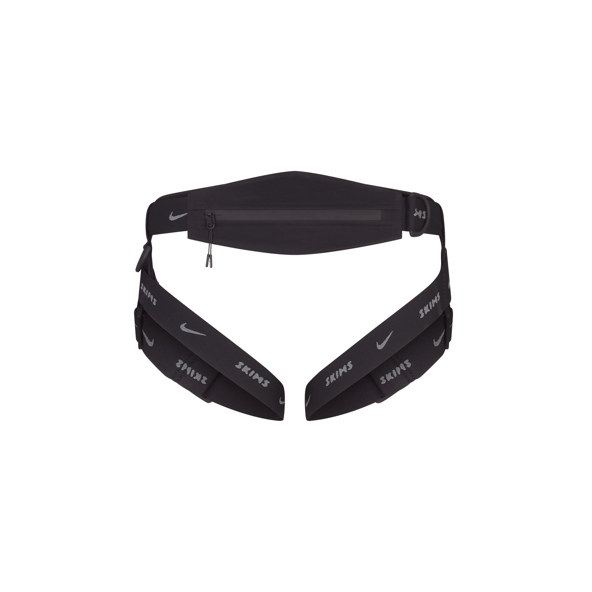 NikeSKIMS ACCESSORIES HARNESS WAISTPACK | OBSIDIAN & LAYS FLAT ON A WHITE BACKGROUND | FLT