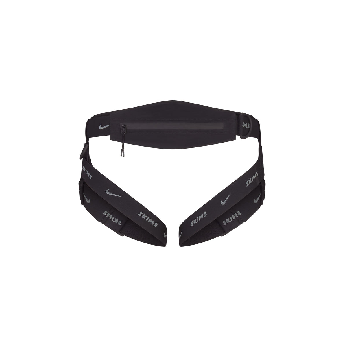NikeSKIMS ACCESSORIES HARNESS WAISTPACK | OBSIDIAN & LAYS FLAT ON A WHITE BACKGROUND | FLT
