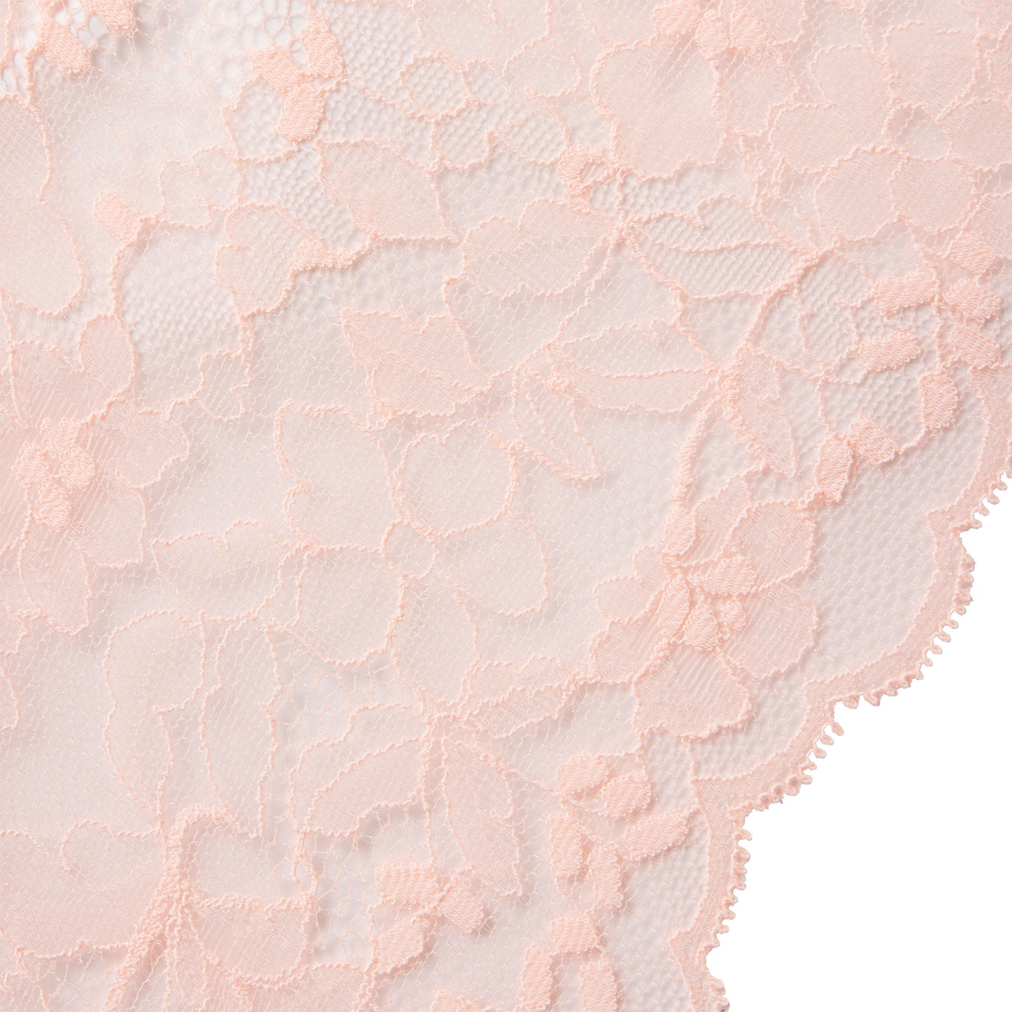 SKIMS LACE UNLINED MINIMIZER BRA | PRIMROSE ON A MODEL FRONT VIEW @ | FOCUS: 0.0, 1.0, 0.9