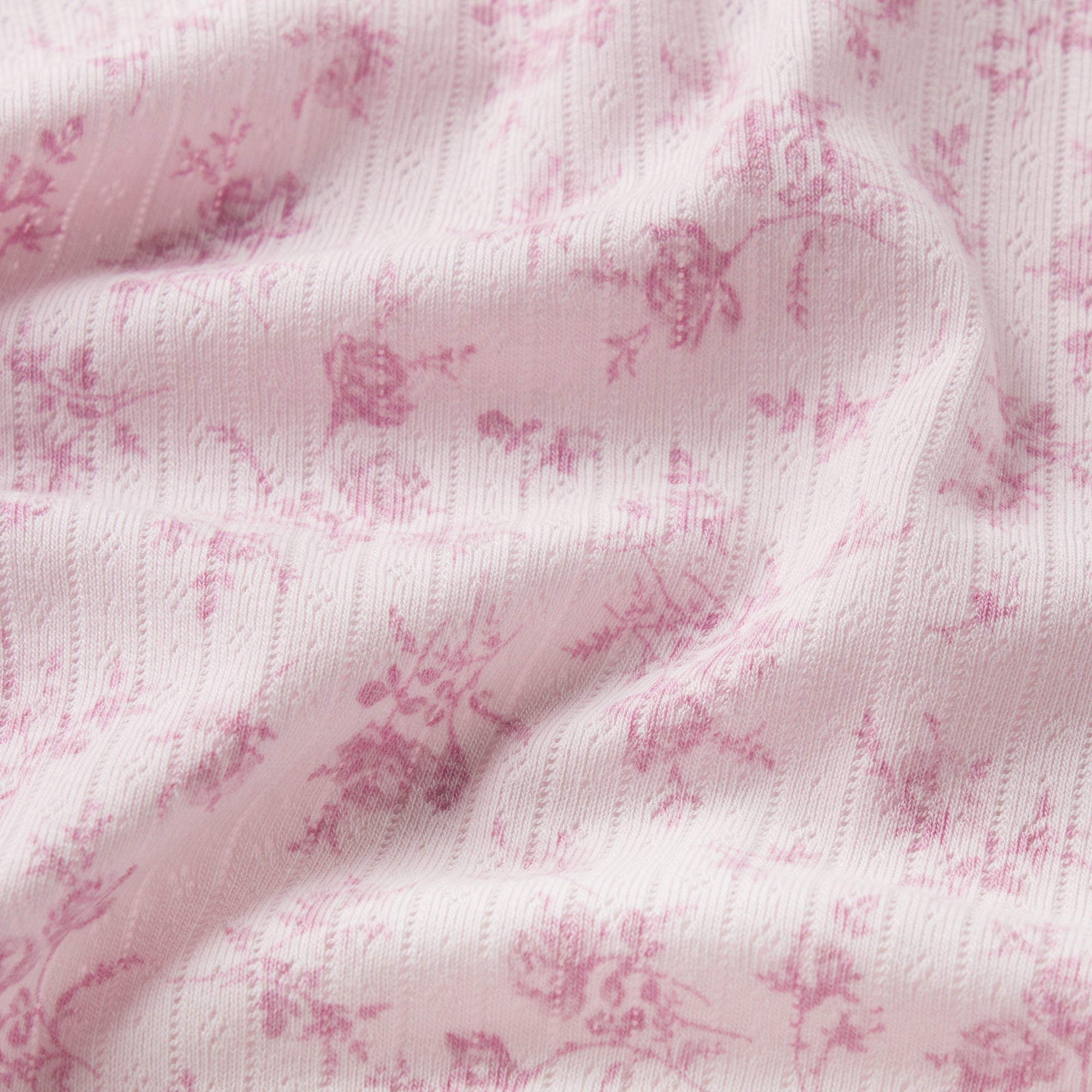 LIGHTWEIGHT COTTON POINTELLE LACE BOY SHORT | BLOOM DAINTY FLORAL ADDITIONAL FABRIC DETAILS