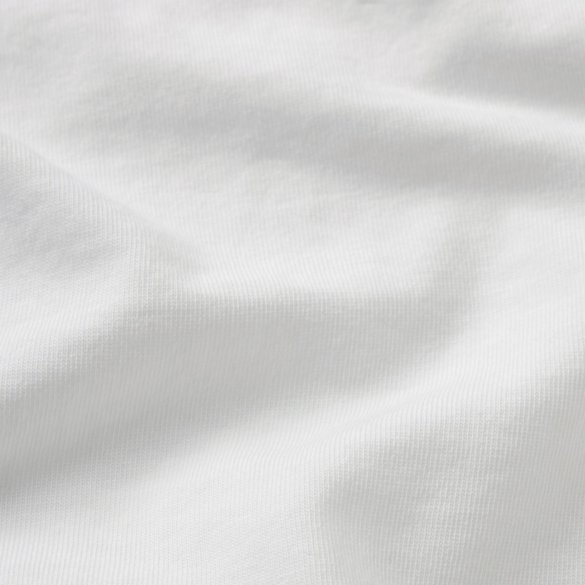 LIGHTWEIGHT COTTON LOGO PICOT SCOOP BRALETTE | SNOW ON A MODEL FRONT VIEW @ | FOCUS: 0.0, 1.0, 0.9