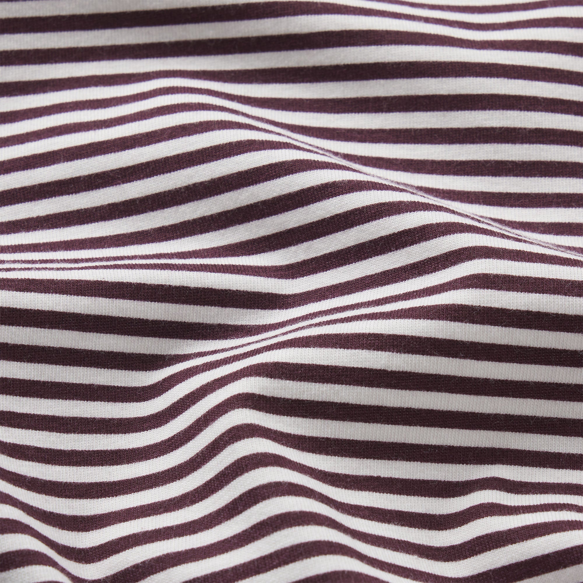 LIGHTWEIGHT COTTON LOGO PICOT CAMI AND BOY SHORT SET | CURRANT FEEDER STRIPE & LAYS FLAT ON A WHITE BACKGROUND | FLT