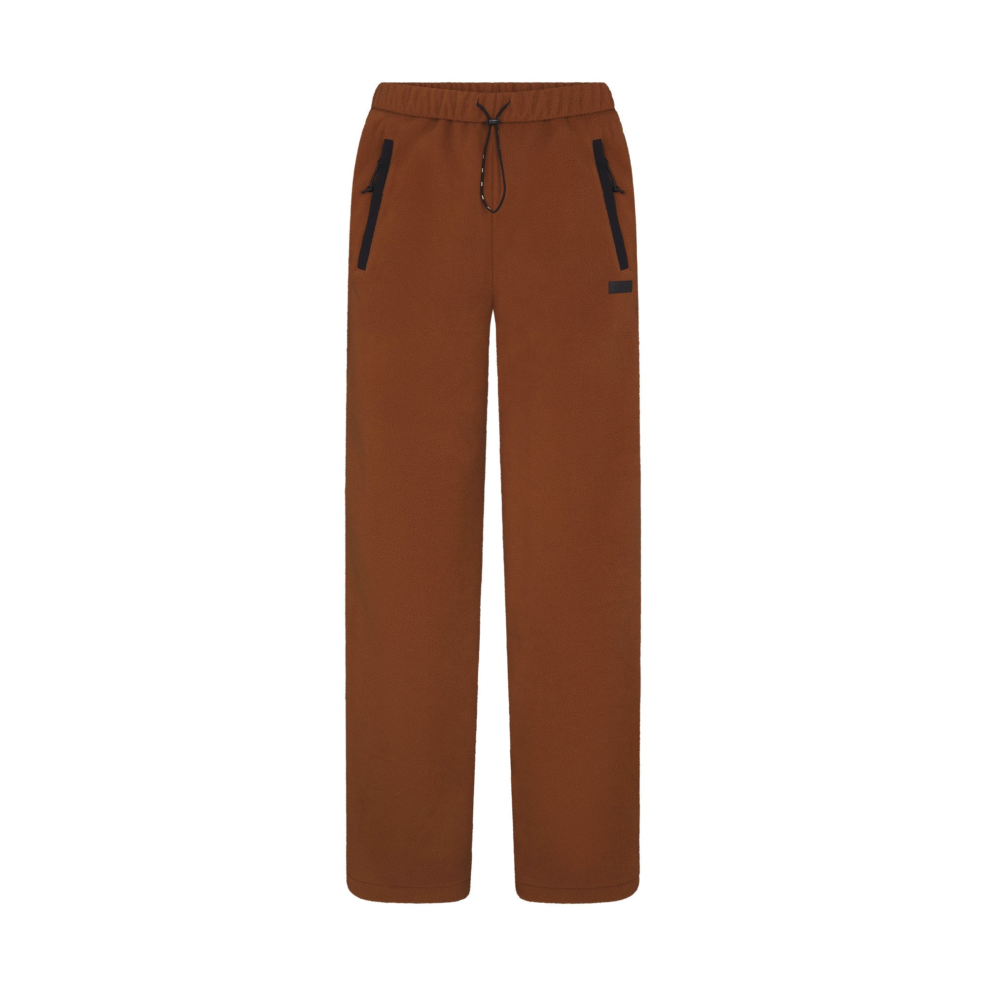 OUTDOOR FLEECE STRAIGHT LEG PANT | CHAI FLAT ON A WHITE BACKGROUND | FLT