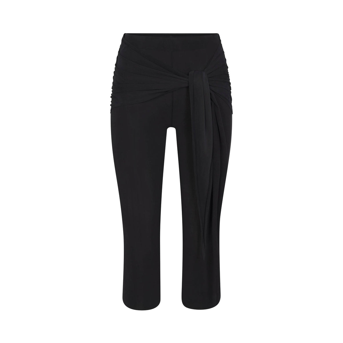CUPRO JERSEY WRAP CAPRI | OBSIDIAN FLAT ON A WHITE BACKGROUND | FLT