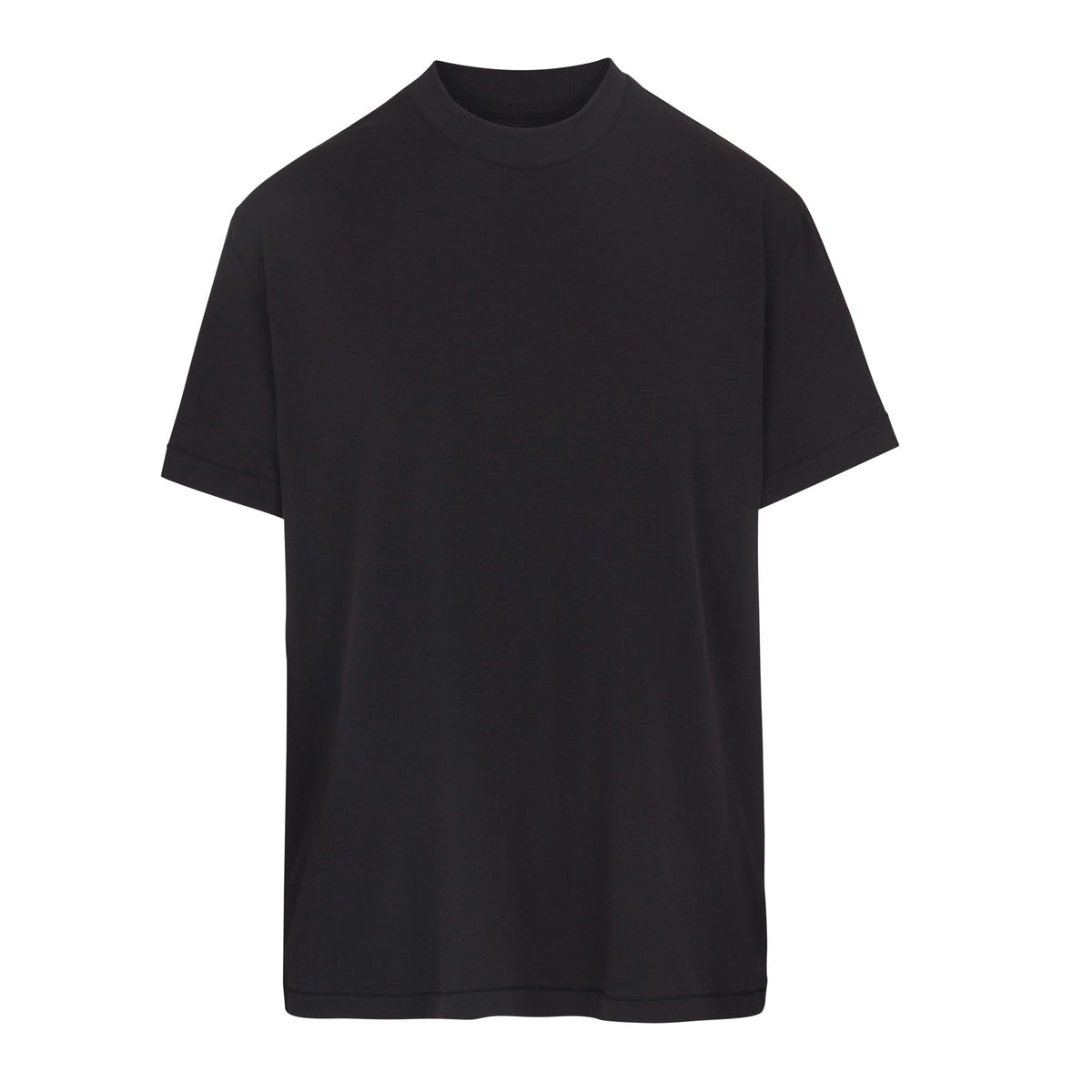 BOYFRIEND T-SHIRT | ONYX (T-SHIRTS, TOPS) LAYS FLAT ON A WHITE BACKGROUND | FLT