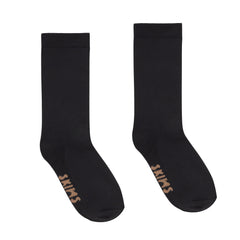 EVERYDAY CREW SOCK | ONYX (CREW SOCKS) LAYS FLAT ON A WHITE BACKGROUND | FLT