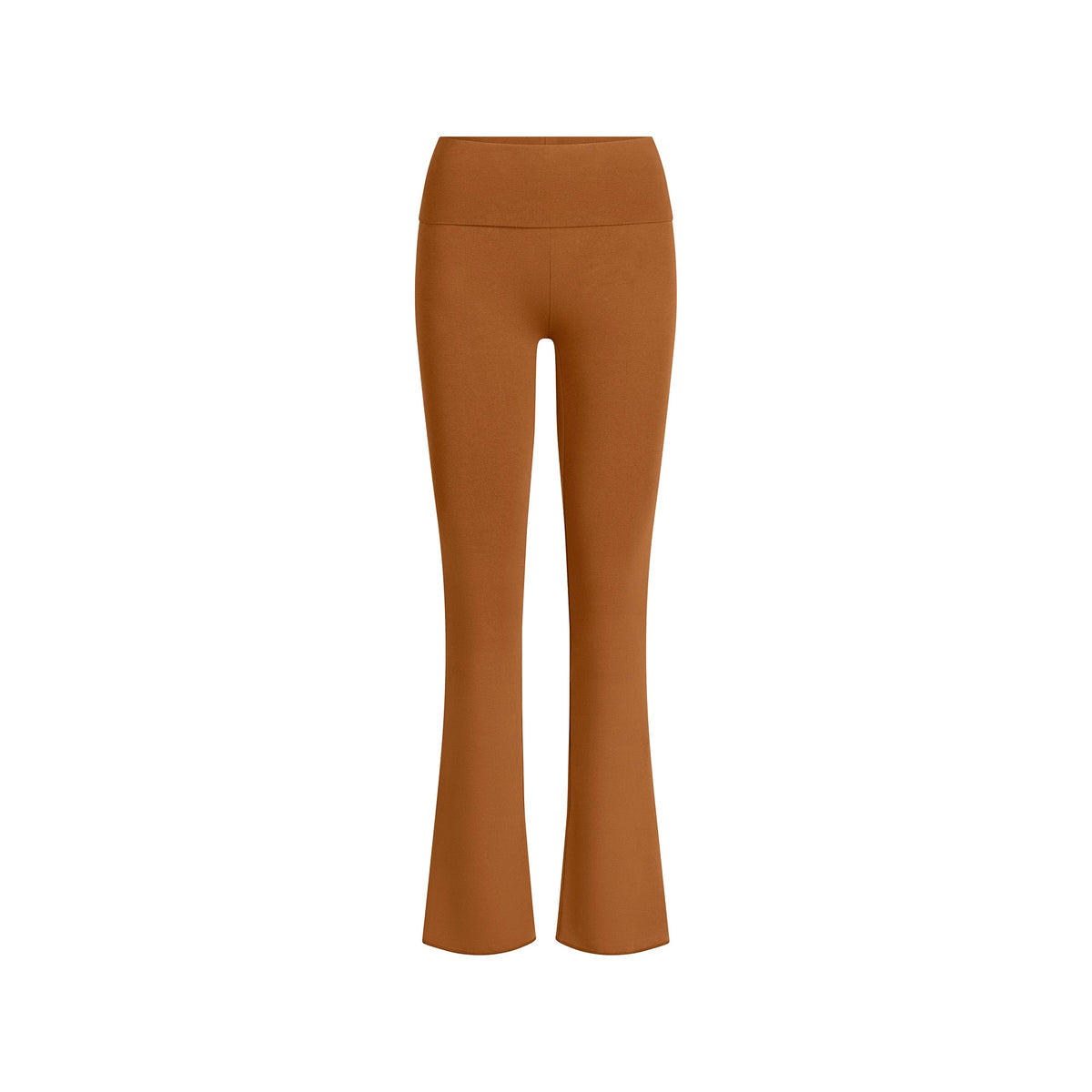 COTTON JERSEY FOLDOVER PANT | CHAI FLAT ON A WHITE BACKGROUND | FLT