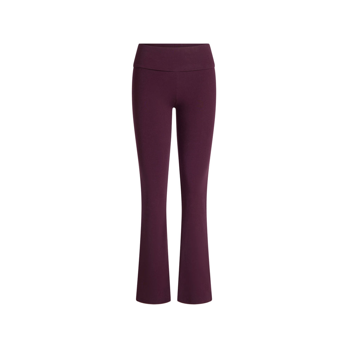 COTTON JERSEY FOLDOVER PANT | CURRANT FLAT ON A WHITE BACKGROUND @ | FLT