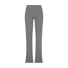 COTTON JERSEY FOLDOVER PANT | DARK HEATHER GREY FLAT ON A WHITE BACKGROUND | FLT