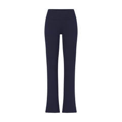 COTTON JERSEY FOLDOVER PANT | NAVY FLAT ON A WHITE BACKGROUND | FLT