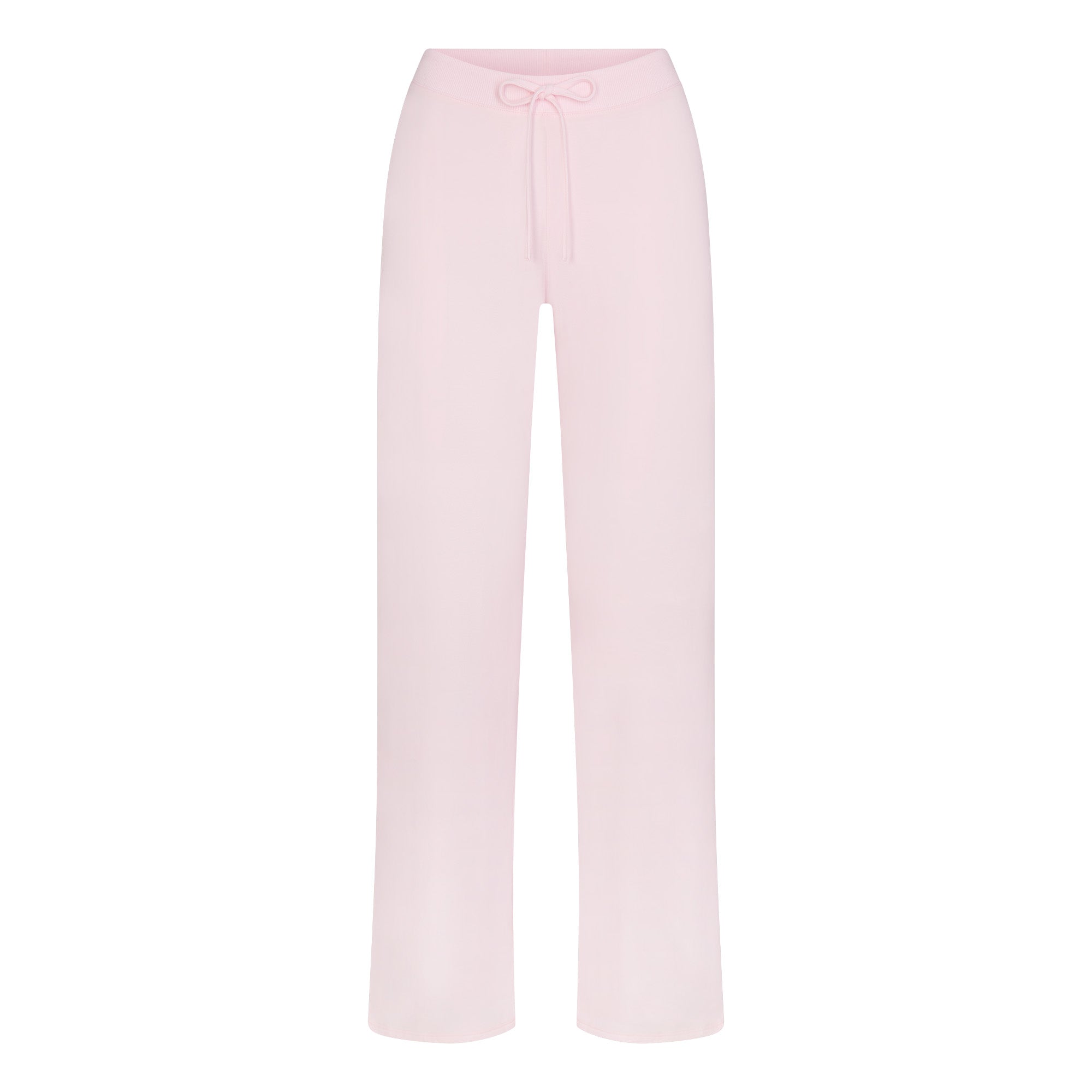 COTTON JERSEY STRAIGHT LEG PANT | CHERRY BLOSSOM FLAT ON A WHITE BACKGROUND | FLT