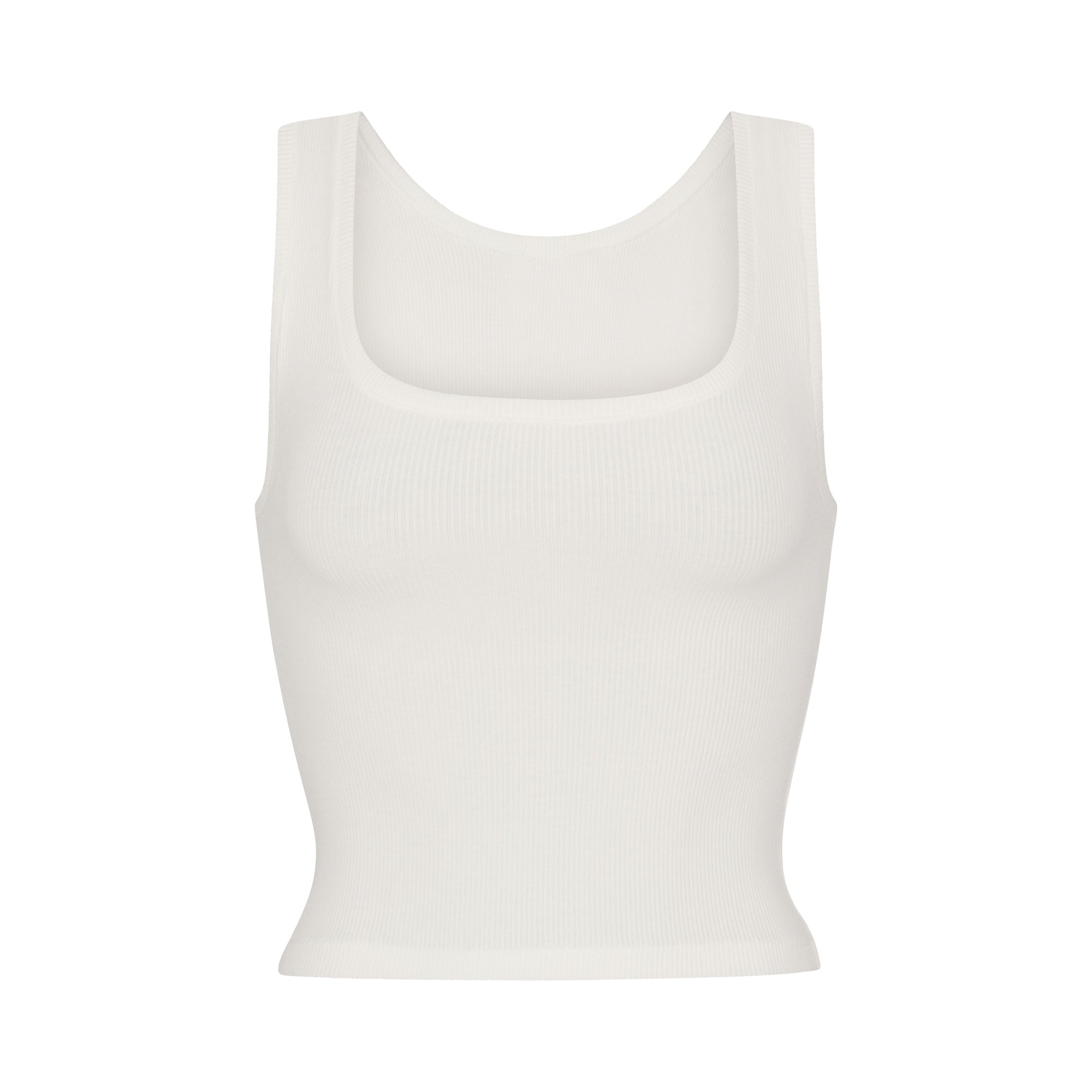 COTTON RIB TANK | MARBLE (TANKS, TOPS) LAYS FLAT ON A WHITE BACKGROUND | FLT