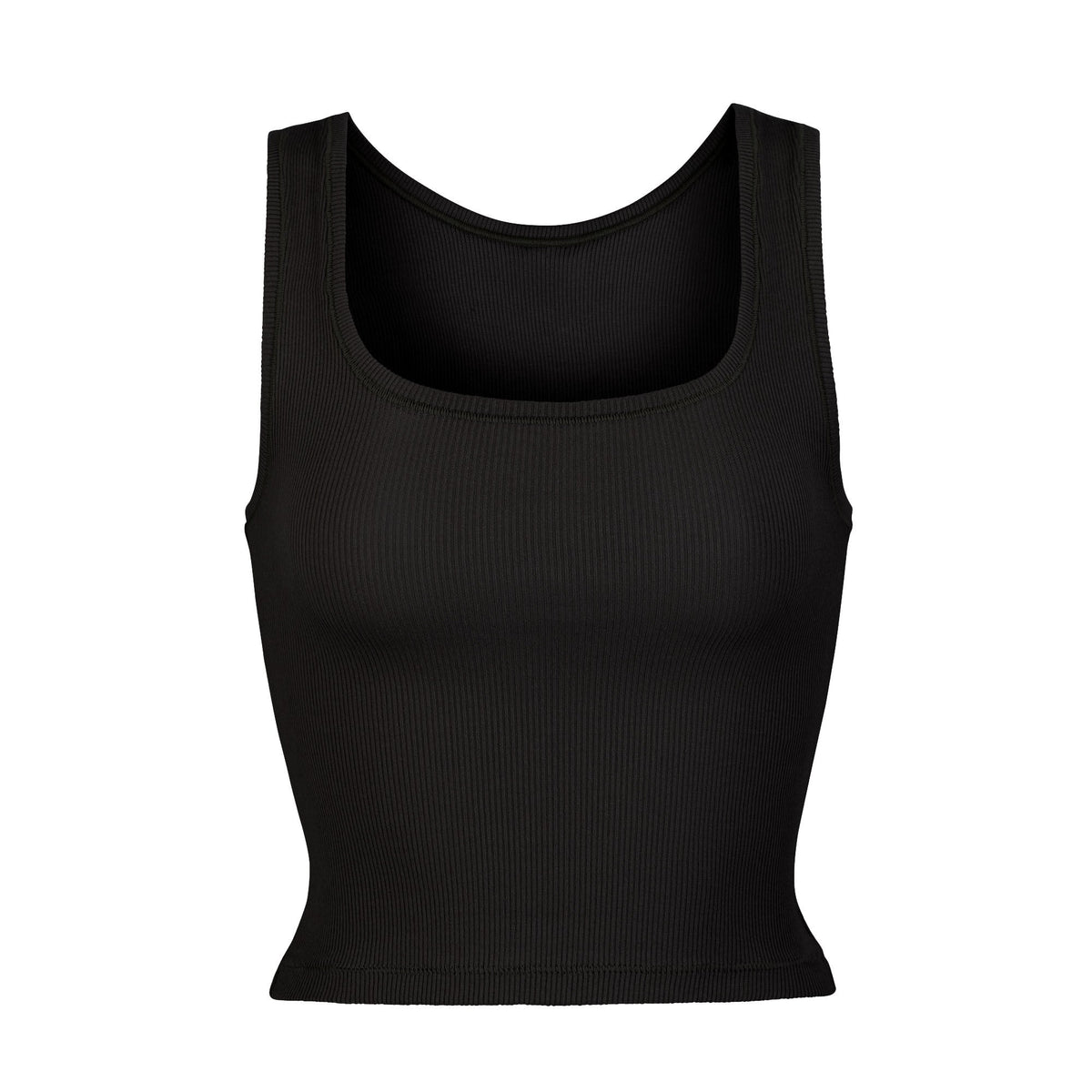 COTTON RIB TANK | SOOT (TANKS, TOPS) LAYS FLAT ON A WHITE BACKGROUND | FLT