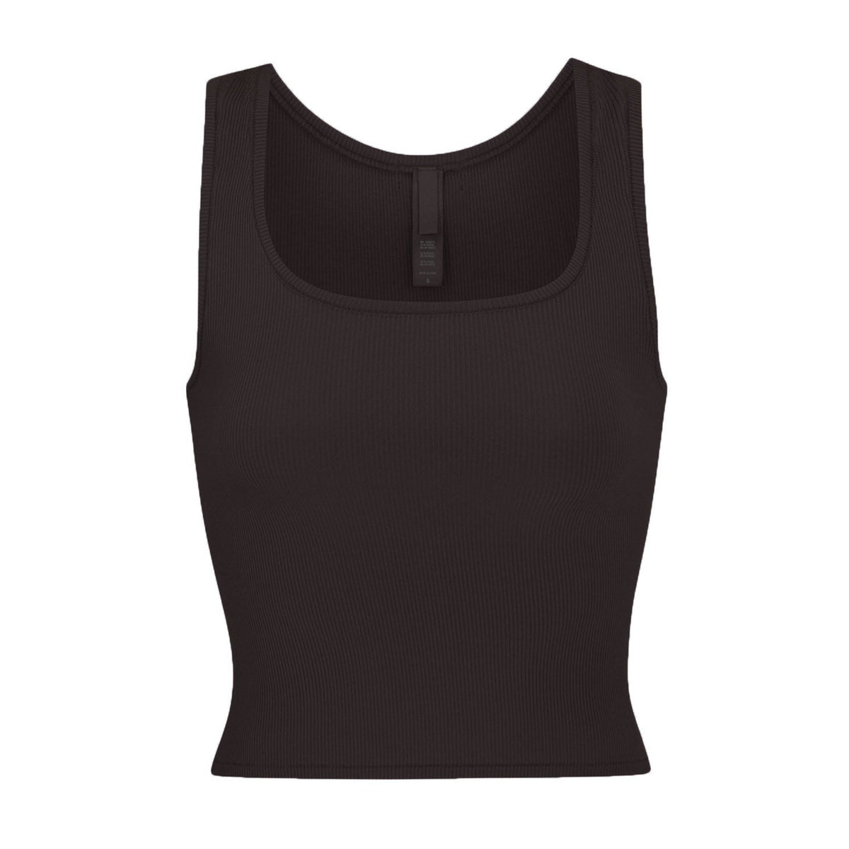 SOFT LOUNGE TANK | ONYX (TANKS, TOPS) LAYS FLAT ON A WHITE BACKGROUND | FLT