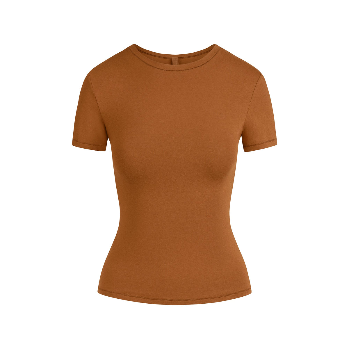 COTTON JERSEY T-SHIRT | CHAI FLAT ON A WHITE BACKGROUND | FLT