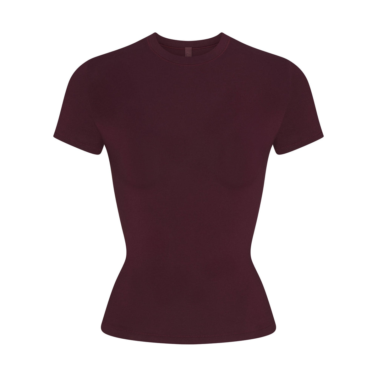 COTTON JERSEY T-SHIRT | CURRANT FLAT ON A WHITE BACKGROUND | FLT