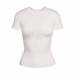 COTTON JERSEY T-SHIRT | MARBLE FLAT ON A WHITE BACKGROUND | FLT