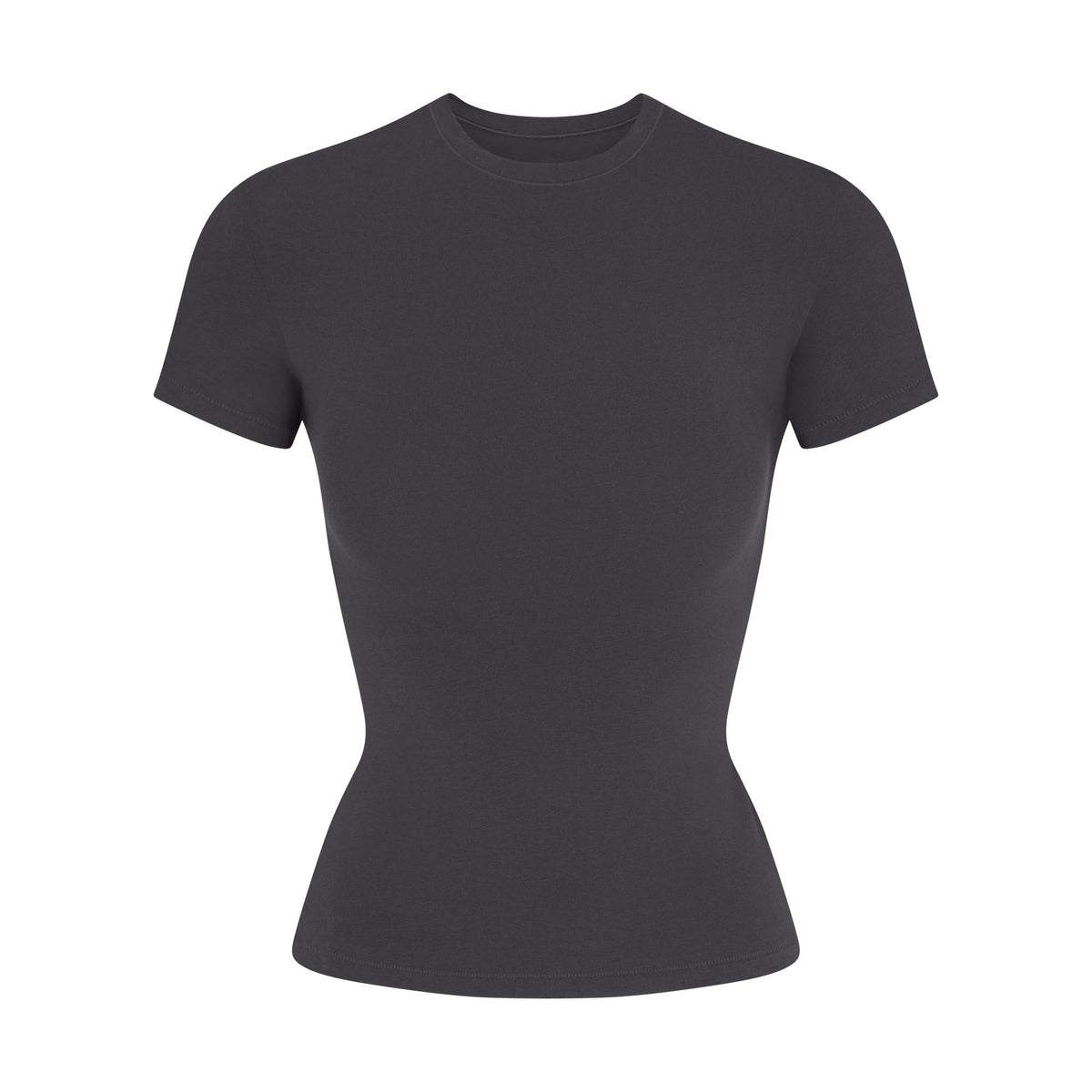 COTTON JERSEY T-SHIRT | SOOT FLAT ON A WHITE BACKGROUND | FLT