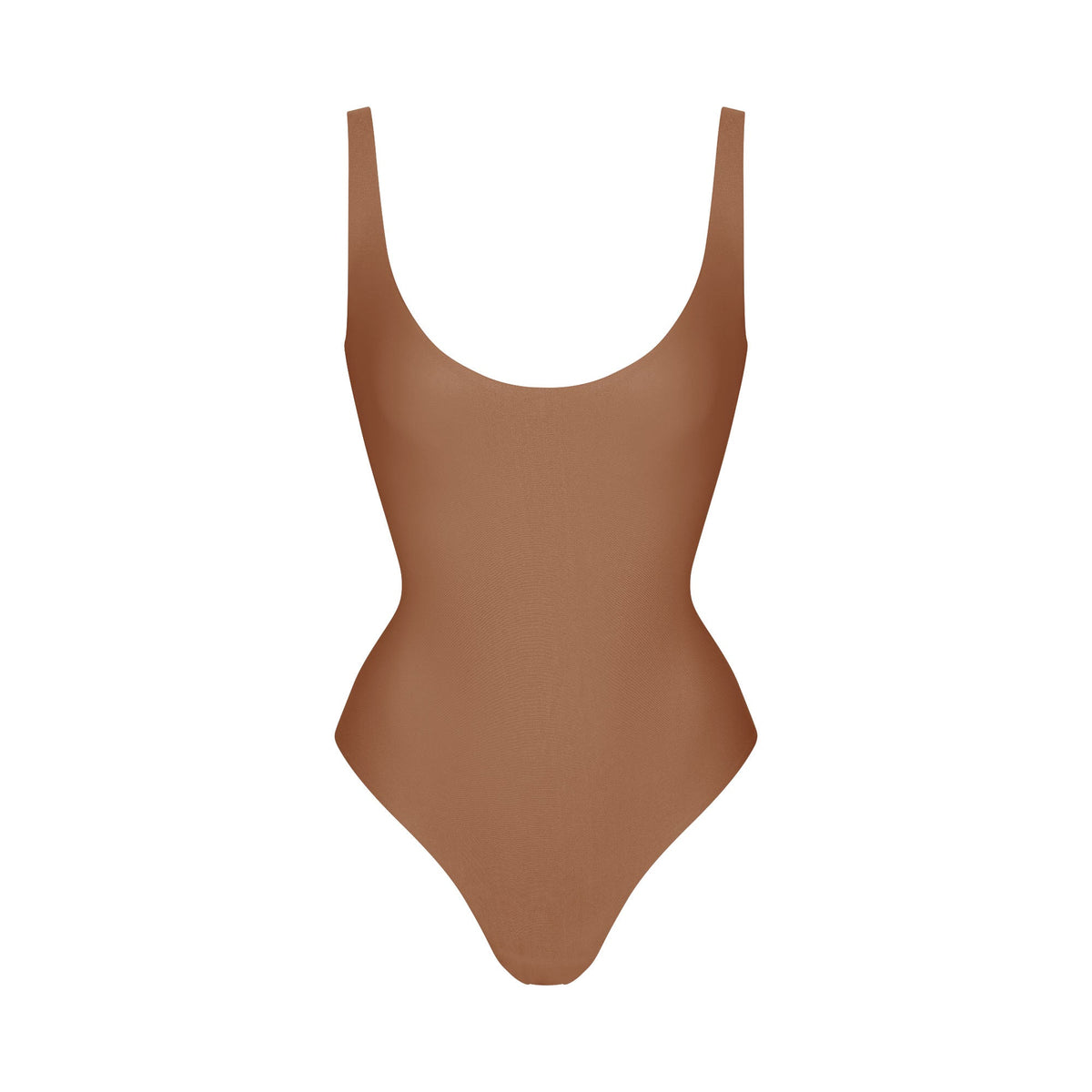 SKIMS BODY SCOOP LOW BACK THONG BODYSUIT | JASPER FLAT ON A WHITE BACKGROUND | FLT