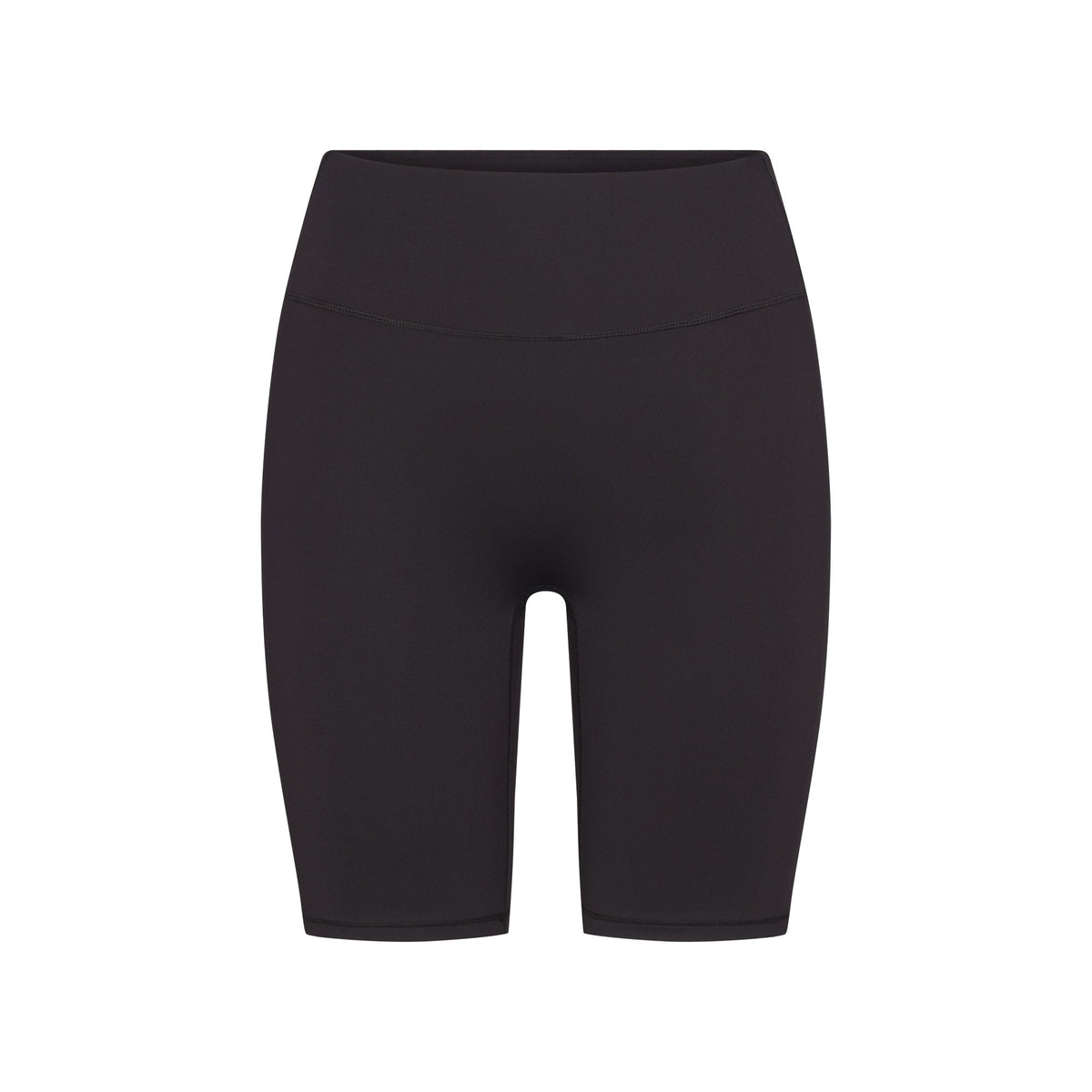 NikeSKIMS MATTE 7" BIKER SHORT | OBSIDIAN FLAT ON A WHITE BACKGROUND | FLT