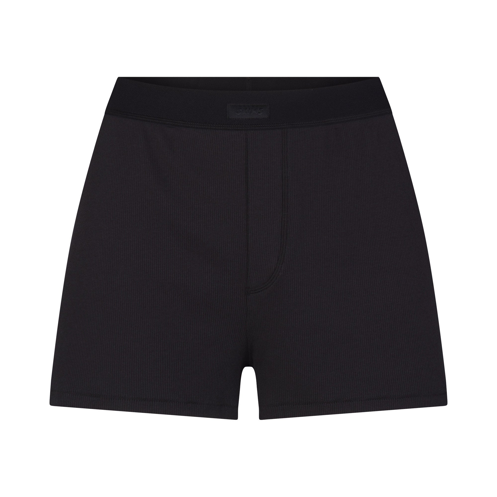 COTTON RIB LOOSE BOXER | SOOT FLAT ON A WHITE BACKGROUND | FLT
