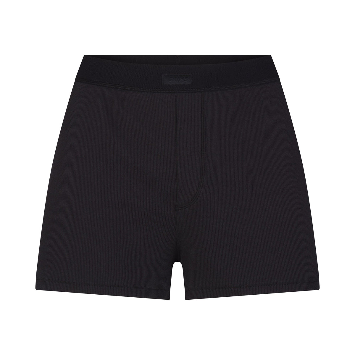 COTTON RIB LOOSE BOXER | SOOT FLAT ON A WHITE BACKGROUND | FLT