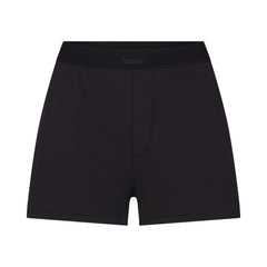 COTTON RIB LOOSE BOXER | SOOT FLAT ON A WHITE BACKGROUND | FLT