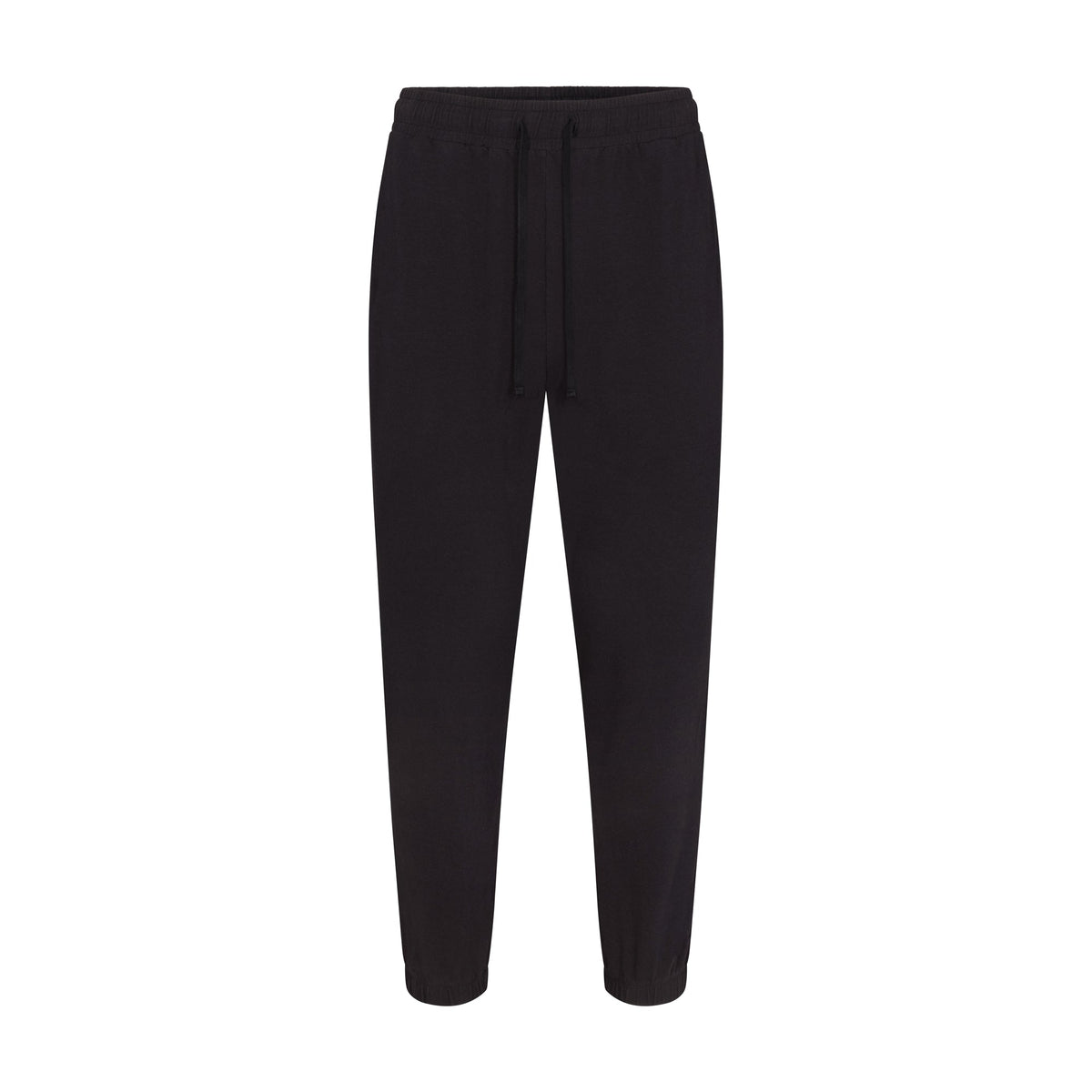 JERSEY LOUNGE MENS JOGGER | OBSIDIAN (MENS JOGGERS, MENS BOTTOMS) LAYS FLAT ON A WHITE BACKGROUND | FLT