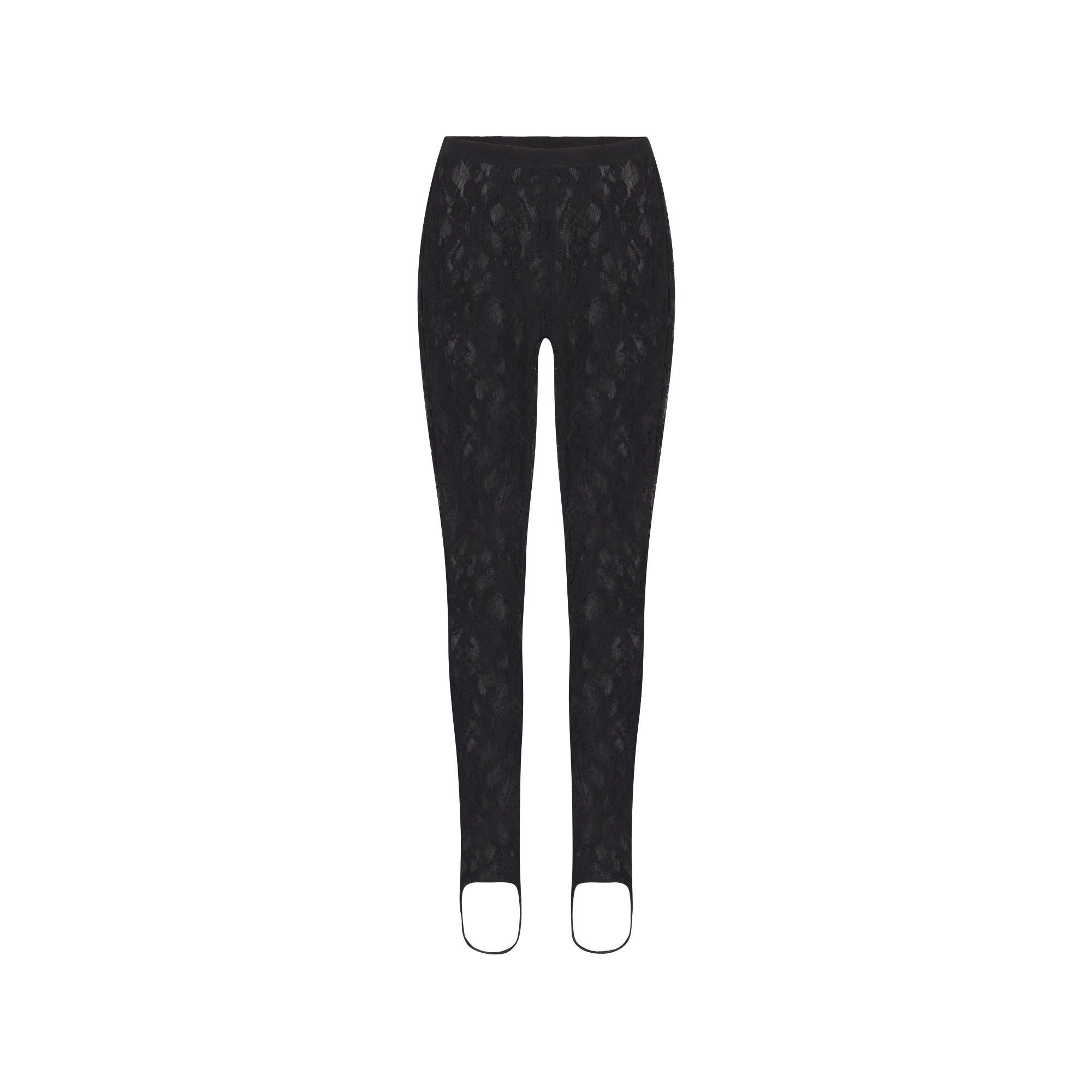 STRETCH LACE STIRRUP LEGGING | SOOT FLAT ON A WHITE BACKGROUND | FLT