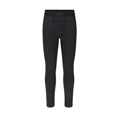 SKIMS SPORT MENS LEGGING | OBSIDIAN (MENS LEGGINGS, MENS BOTTOMS) LAYS FLAT ON A WHITE BACKGROUND | FLT