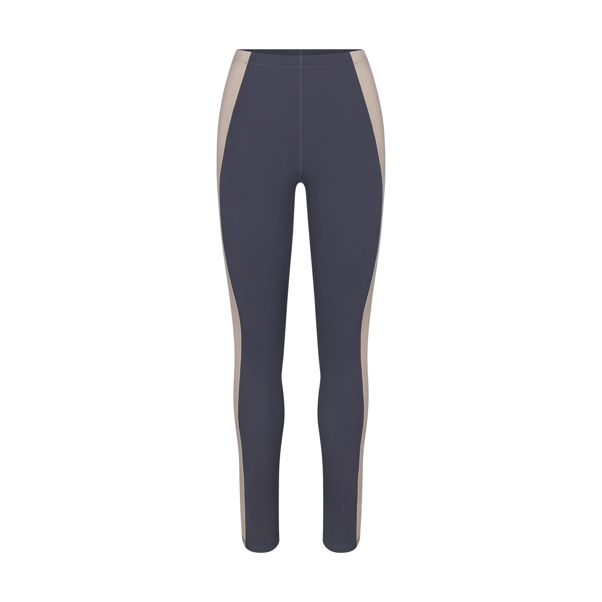 NikeSKIMS MATTE AND SHINE 26" LEGGING | DEEP ROYAL/STONE FLAT ON A WHITE BACKGROUND | FLT