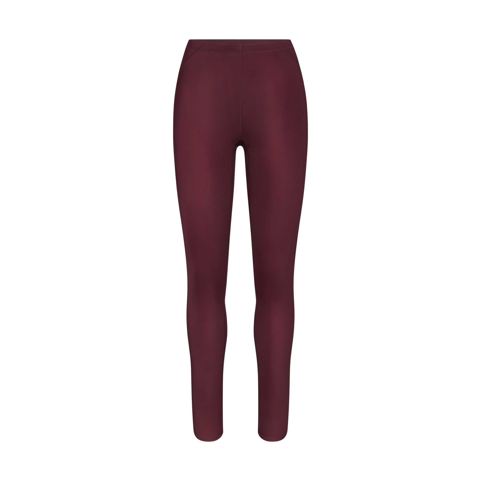NikeSKIMS SHINE DRAWCORD 26" LEGGING | CURRANT FLAT ON A WHITE BACKGROUND | FLT
