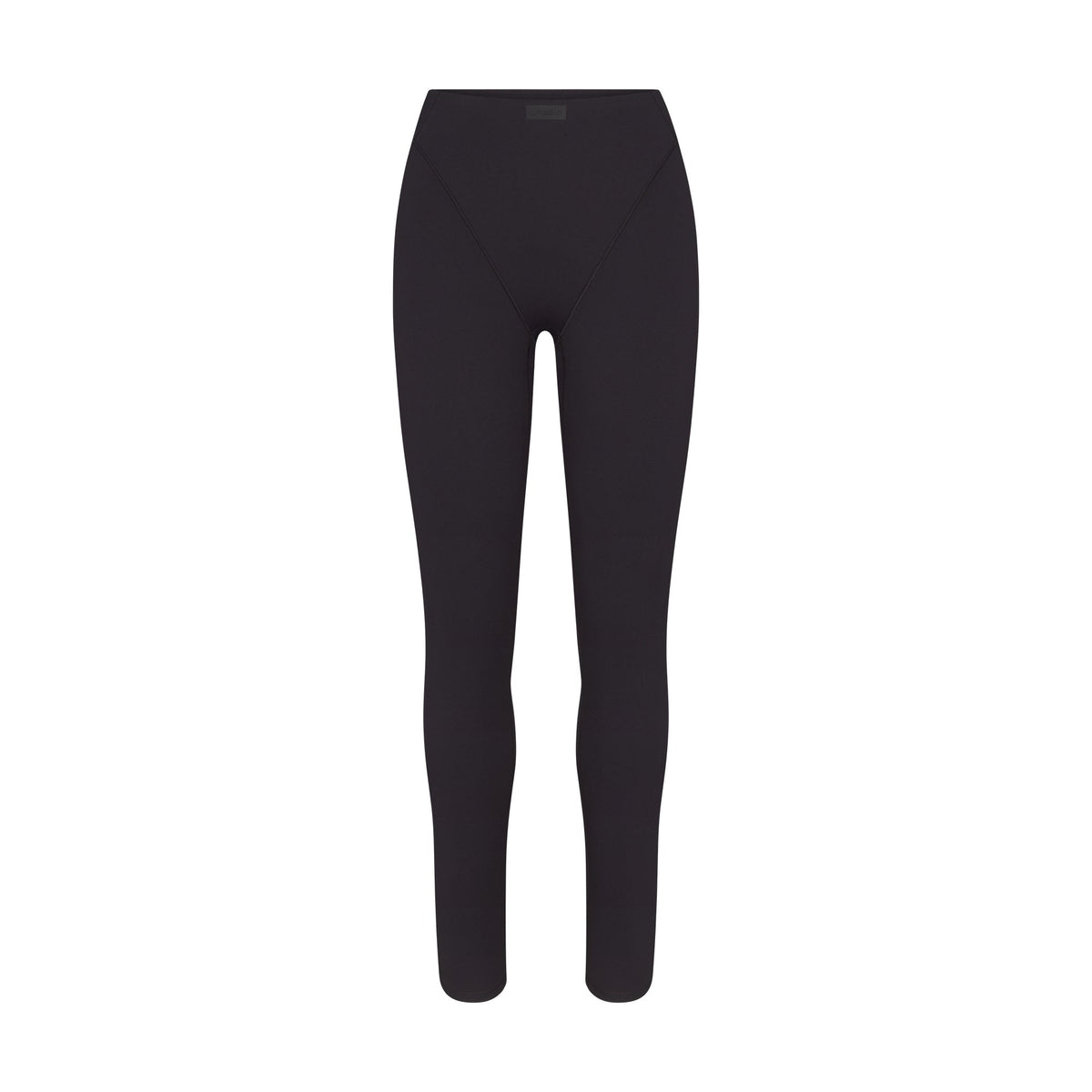 NikeSKIMS MATTE V-LINE 26" LEGGING | OBSIDIAN FLAT ON A WHITE BACKGROUND | FLT