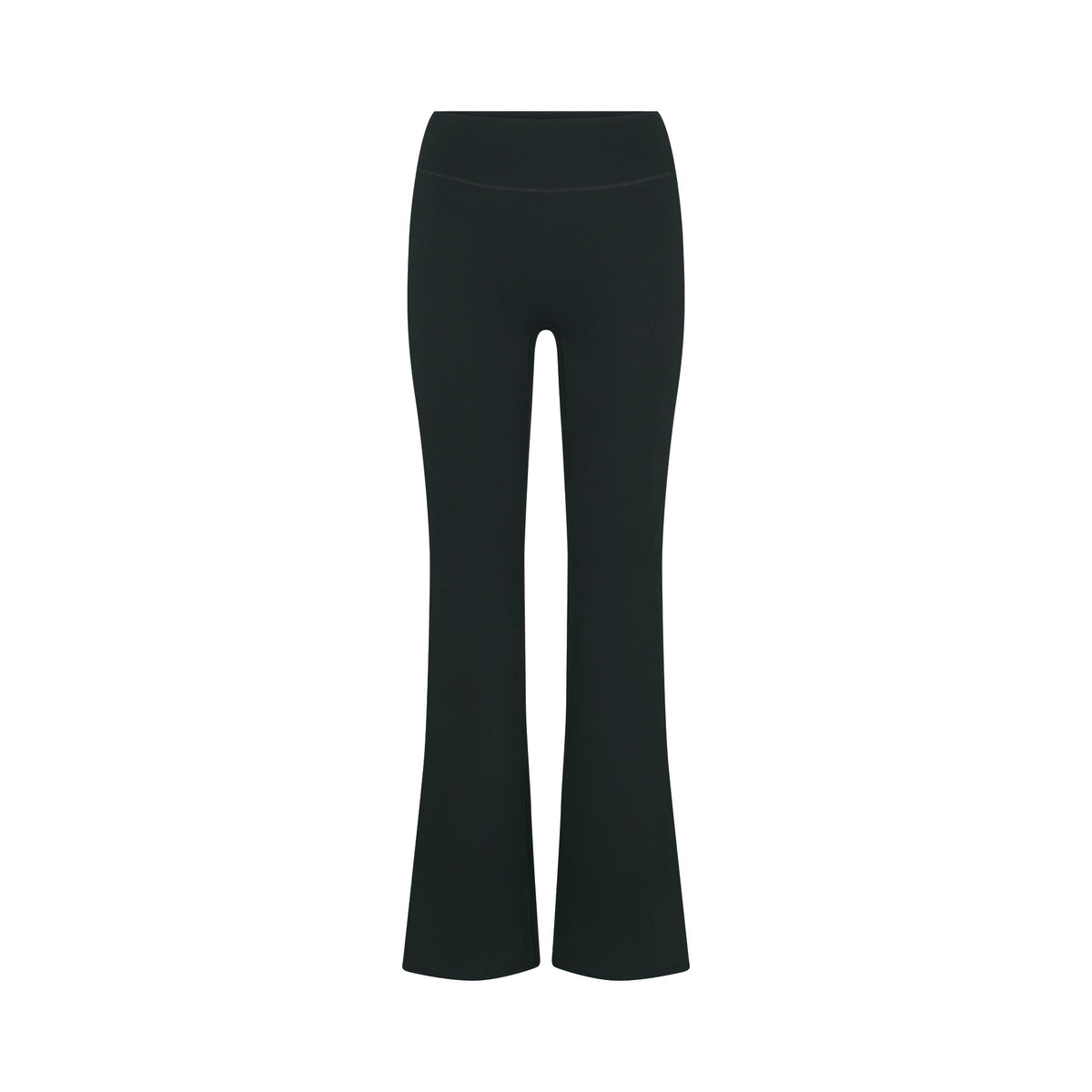 NikeSKIMS MATTE SLIM FLARE LEGGING | DARK TEAL FLAT ON A WHITE BACKGROUND | FLT