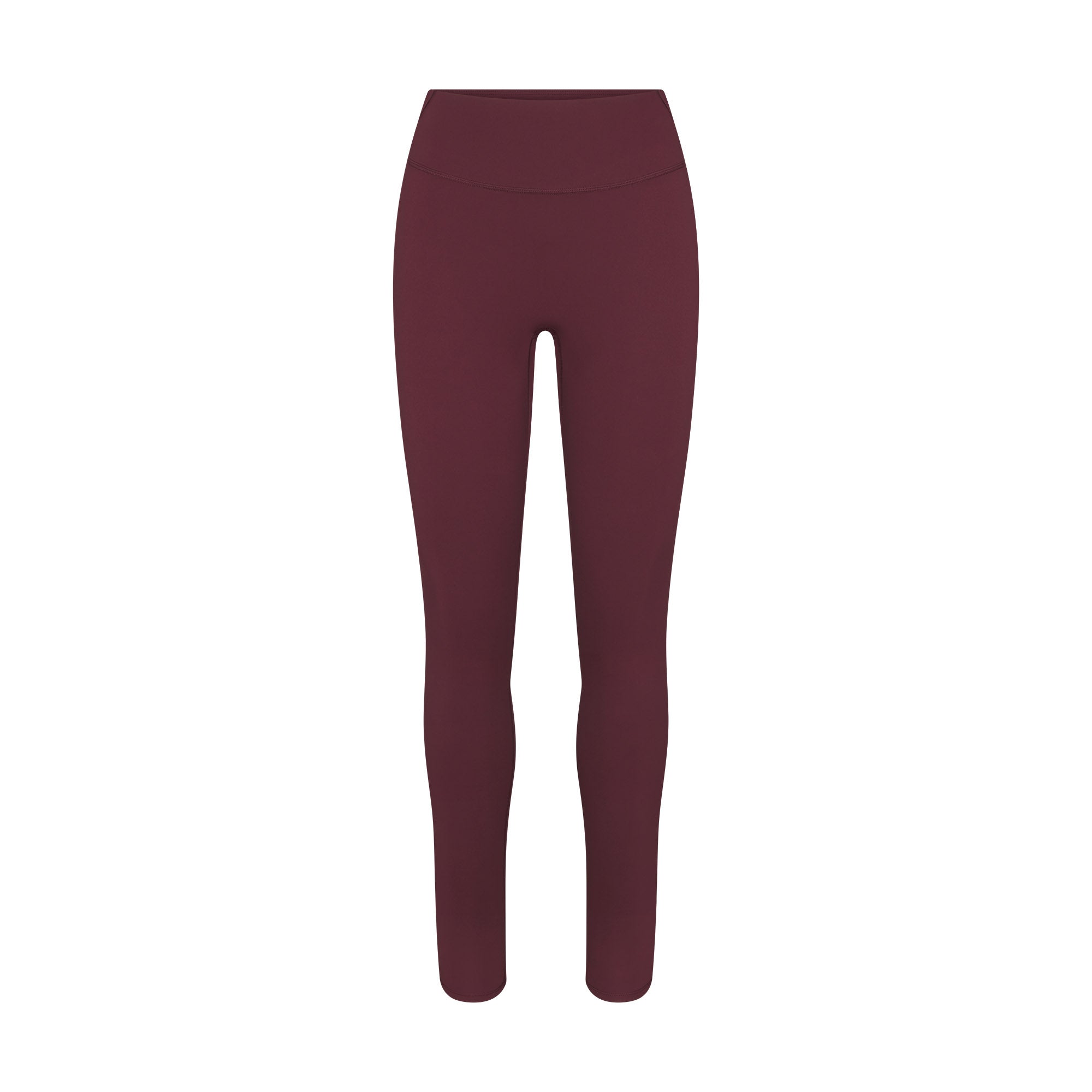 NikeSKIMS MATTE 29" LEGGING | CURRANT FLAT ON A WHITE BACKGROUND | FLT