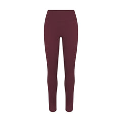 NikeSKIMS MATTE 29" LEGGING | CURRANT FLAT ON A WHITE BACKGROUND | FLT