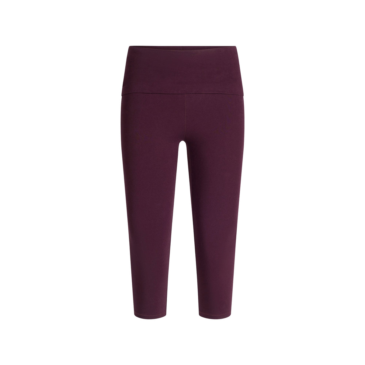 COTTON JERSEY FOLDOVER CAPRI | CURRANT FLAT ON A WHITE BACKGROUND @ | FLT