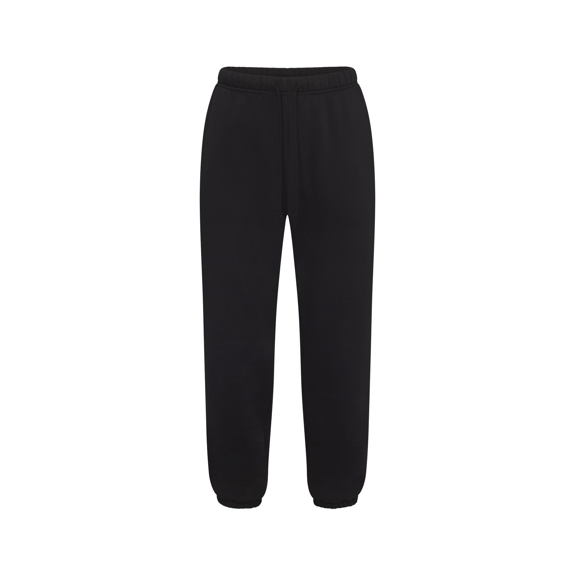 FLEECE LOUNGE MENS TAPERED JOGGER | WASHED ONYX (MENS JOGGERS, MENS BOTTOMS) LAYS FLAT ON A WHITE BACKGROUND | FLT