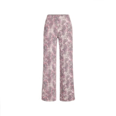 SKIMS SLEEP STRAIGHT LEG PANT | BLOOM MINI MULTI ANIMAL FLAT ON A WHITE BACKGROUND | FLT