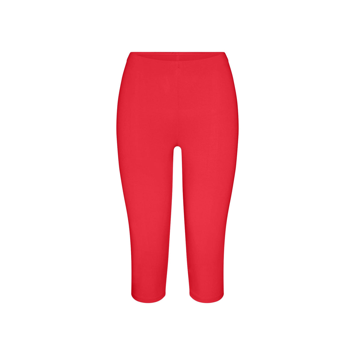 SMOOTH LAYERS HIGH-WAISTED CAPRI | CARMINE FLAT ON A WHITE BACKGROUND | FLT