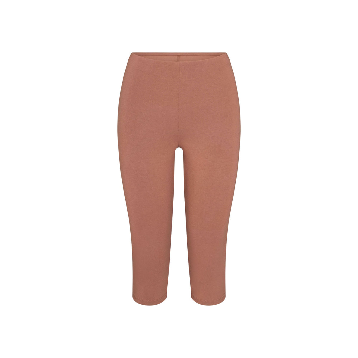 SMOOTH LAYERS HIGH-WAISTED CAPRI | NUTMEG FLAT ON A WHITE BACKGROUND | FLT