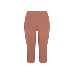 SMOOTH LAYERS HIGH-WAISTED CAPRI | NUTMEG FLAT ON A WHITE BACKGROUND | FLT