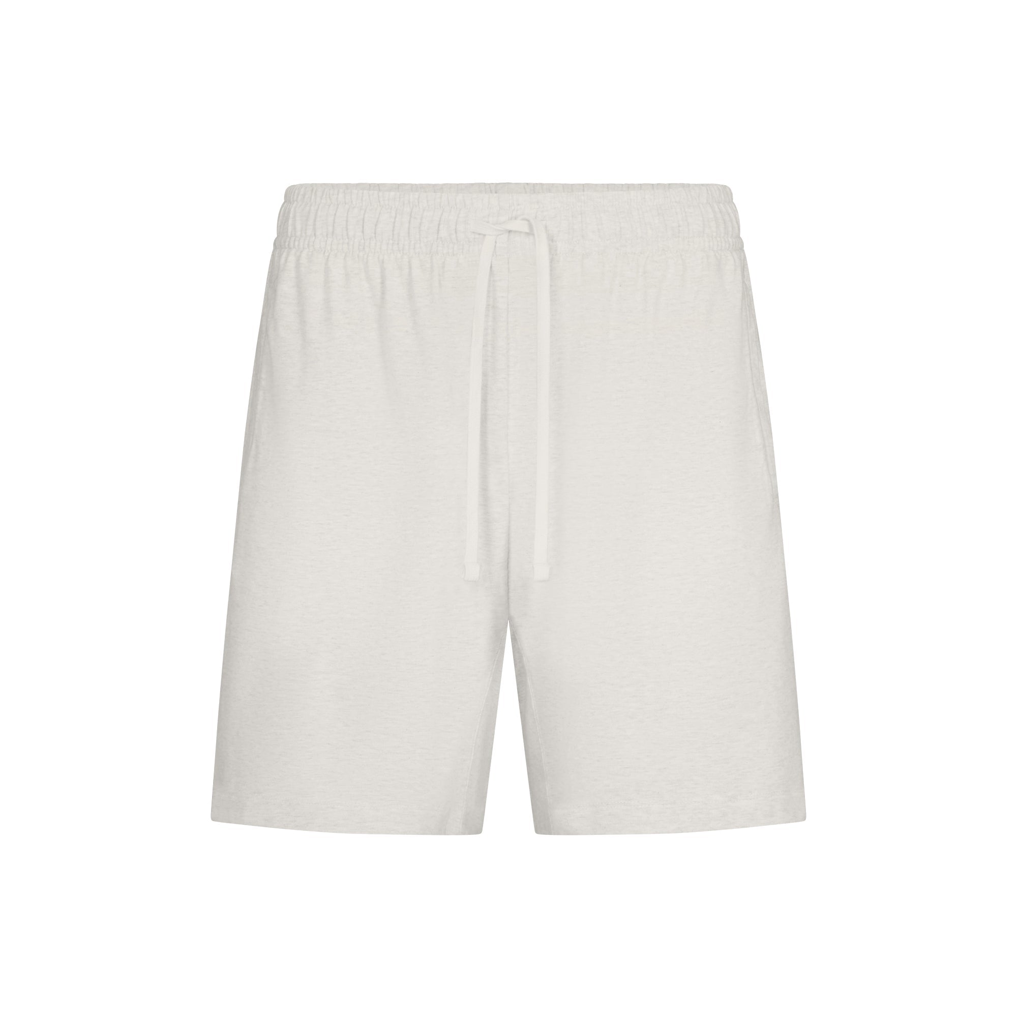JERSEY LOUNGE MENS RELAXED SHORT | CHALK HEATHER FLAT ON A WHITE BACKGROUND | FLT