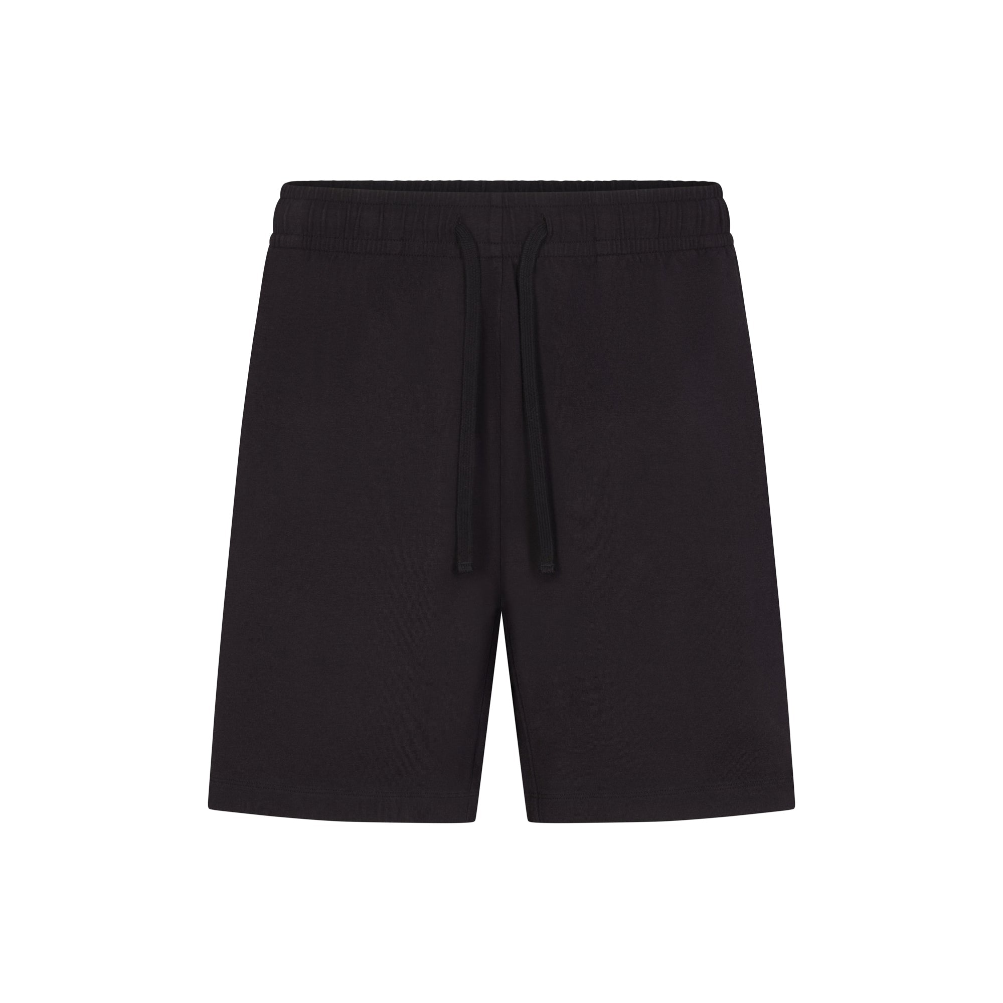 JERSEY LOUNGE MENS RELAXED SHORT | OBSIDIAN (MENS SHORTS, MENS BOTTOMS) LAYS FLAT ON A WHITE BACKGROUND | FLT