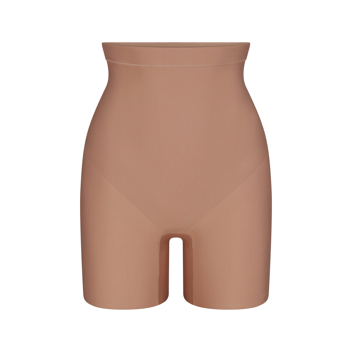 SKIMS BODY CORE SCULPT MID RISE SHORT | SIENNA FLAT ON A WHITE BACKGROUND | FLT | FLT