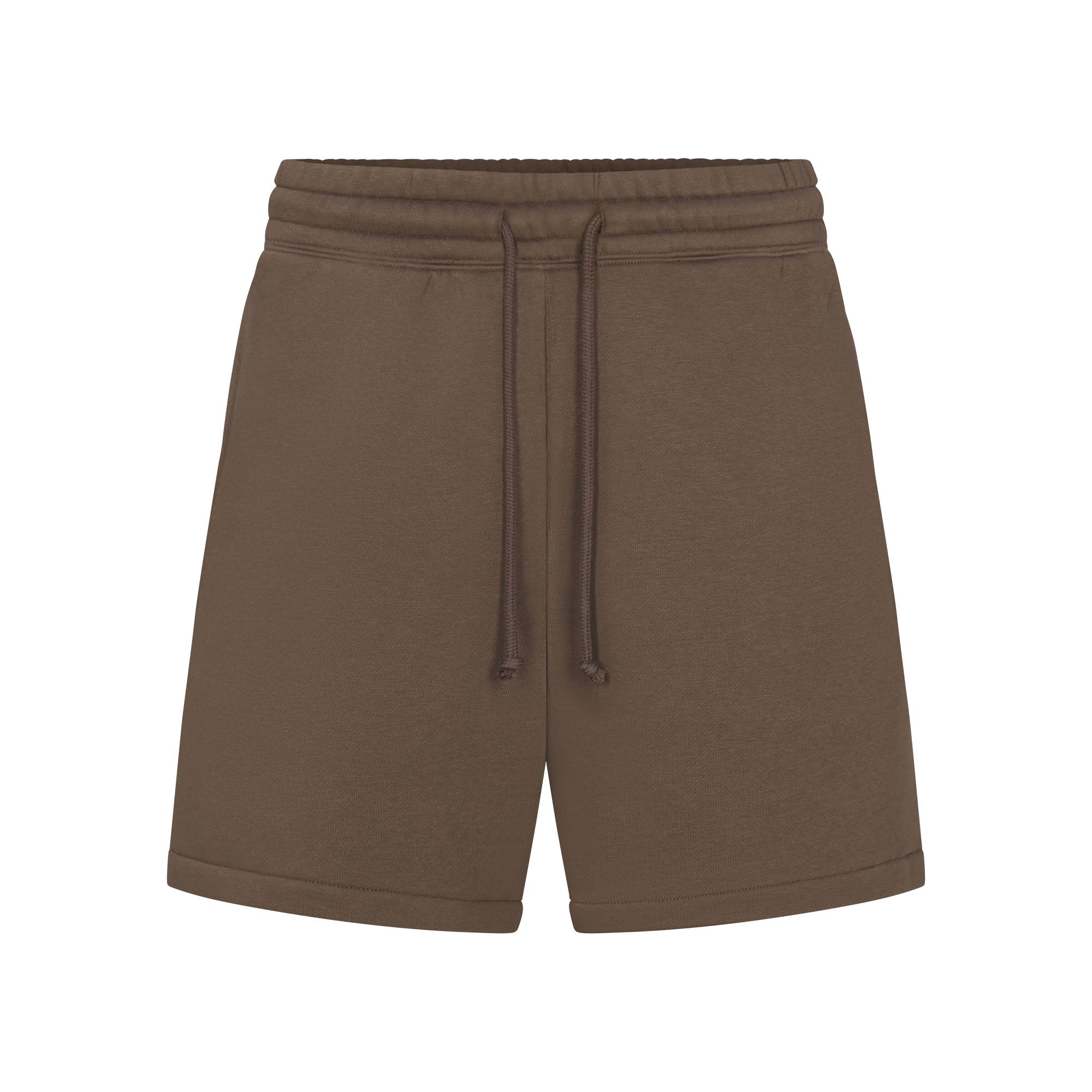FLEECE LOUNGE MENS RELAXED SHORT | DRIFTWOOD FLAT ON A WHITE BACKGROUND | FLT