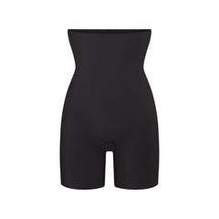 COOL SHAPEWEAR HIGH-WAISTED SHORT | ONYX FLAT ON A WHITE BACKGROUND | FLT