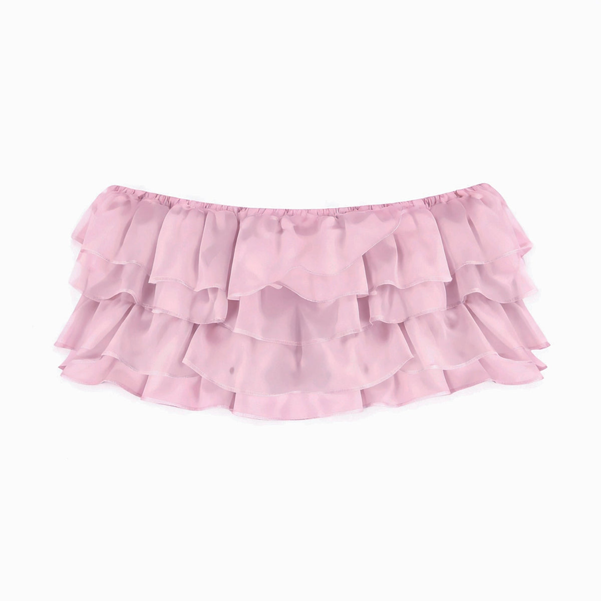 STRETCH SATIN MICRO SKIRT | HALITE LAYS FLAT ON A WHITE BACKGROUND | FLT 
