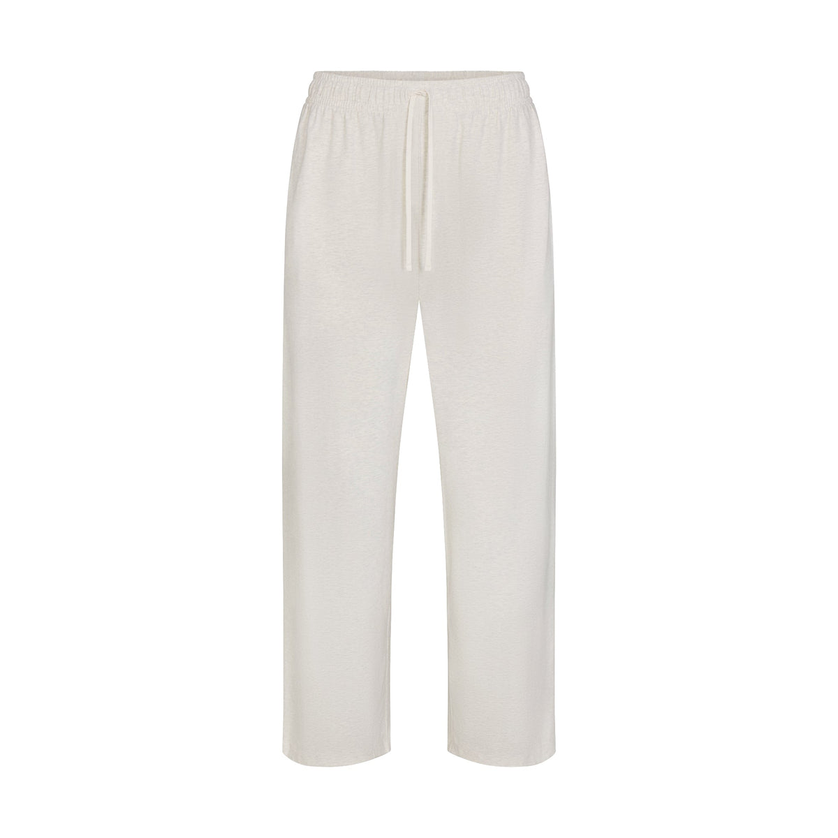 JERSEY LOUNGE MENS RELAXED STRAIGHT LEG PANT | CHALK HEATHER FLAT ON A WHITE BACKGROUND | FLT