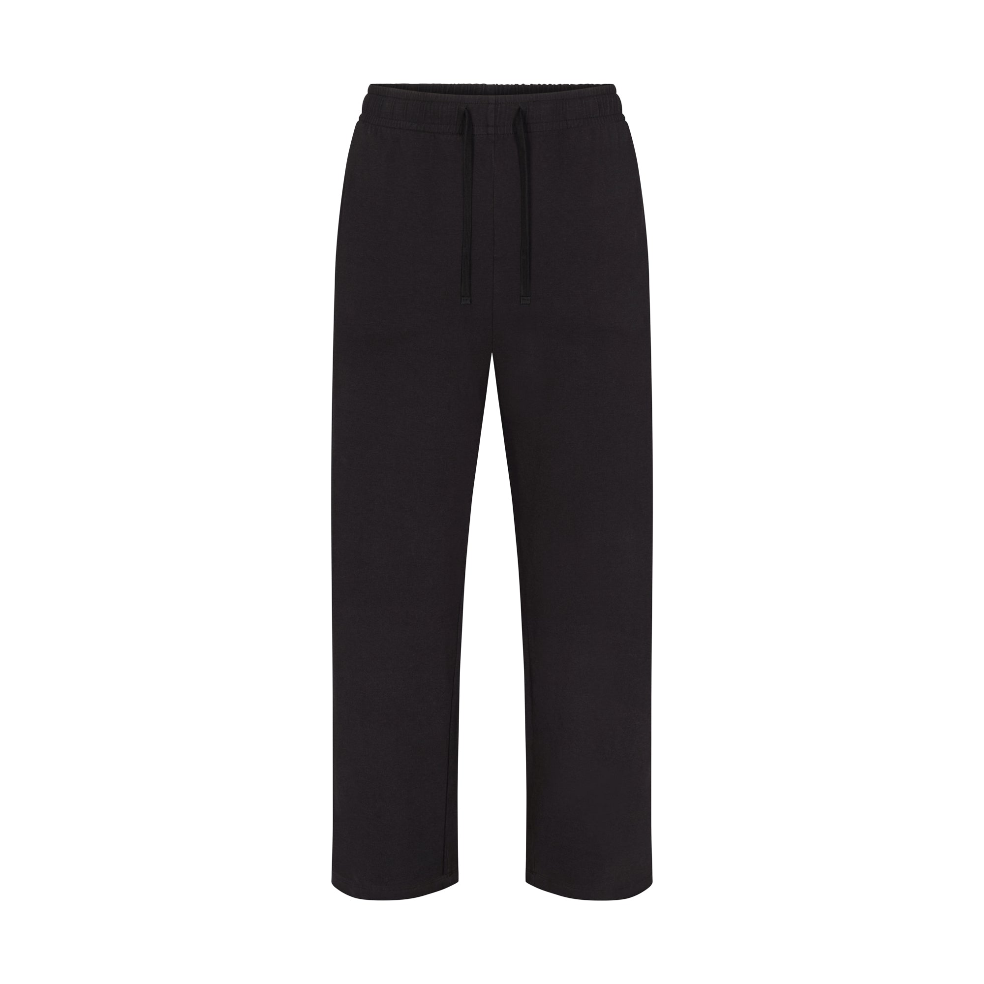 JERSEY LOUNGE MENS RELAXED STRAIGHT LEG PANT | OBSIDIAN (MENS PANTS, MENS BOTTOMS) LAYS FLAT ON A WHITE BACKGROUND | FLT